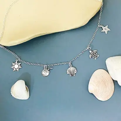 CHOKER PINGENTES PRAIA